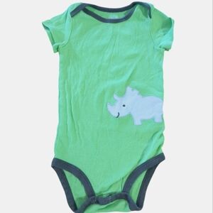 🍁2/$7🍁CHILD OF MINE Green Dinosaur Onesie